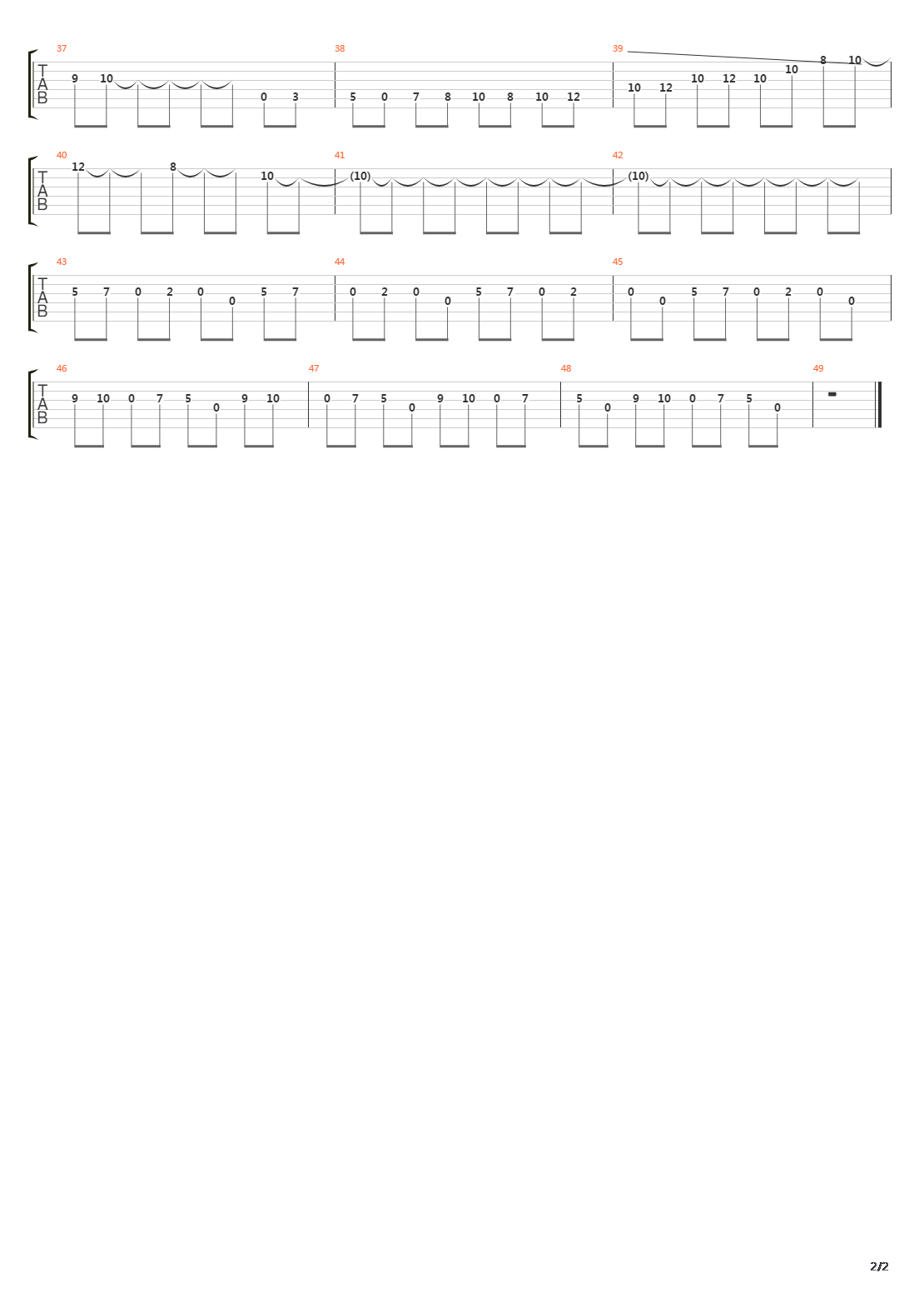 Outro吉他谱