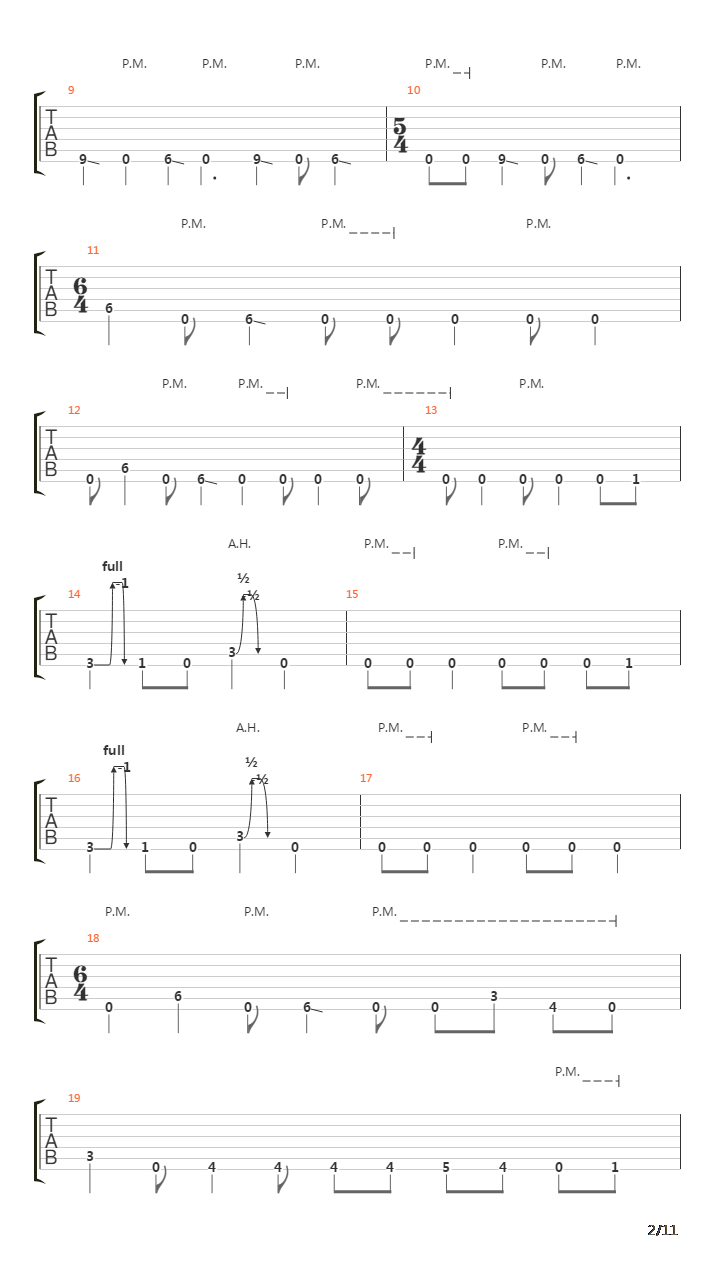 Put To Rest吉他谱