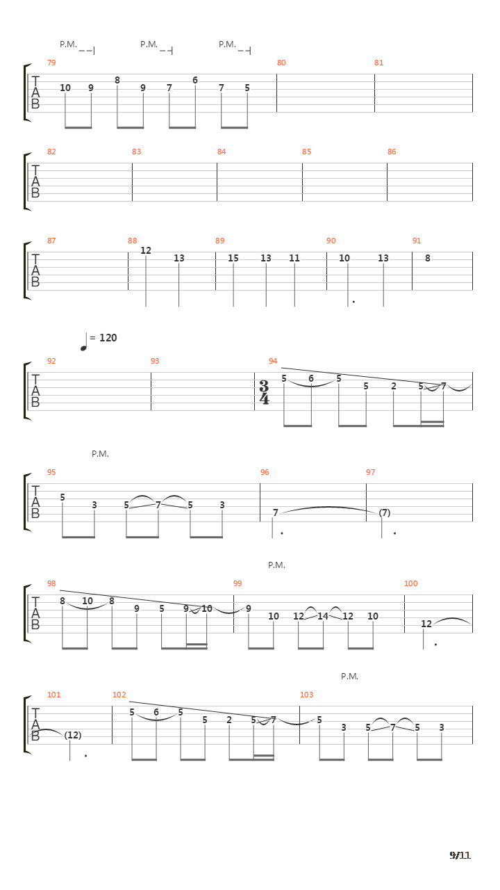 Put To Rest吉他谱