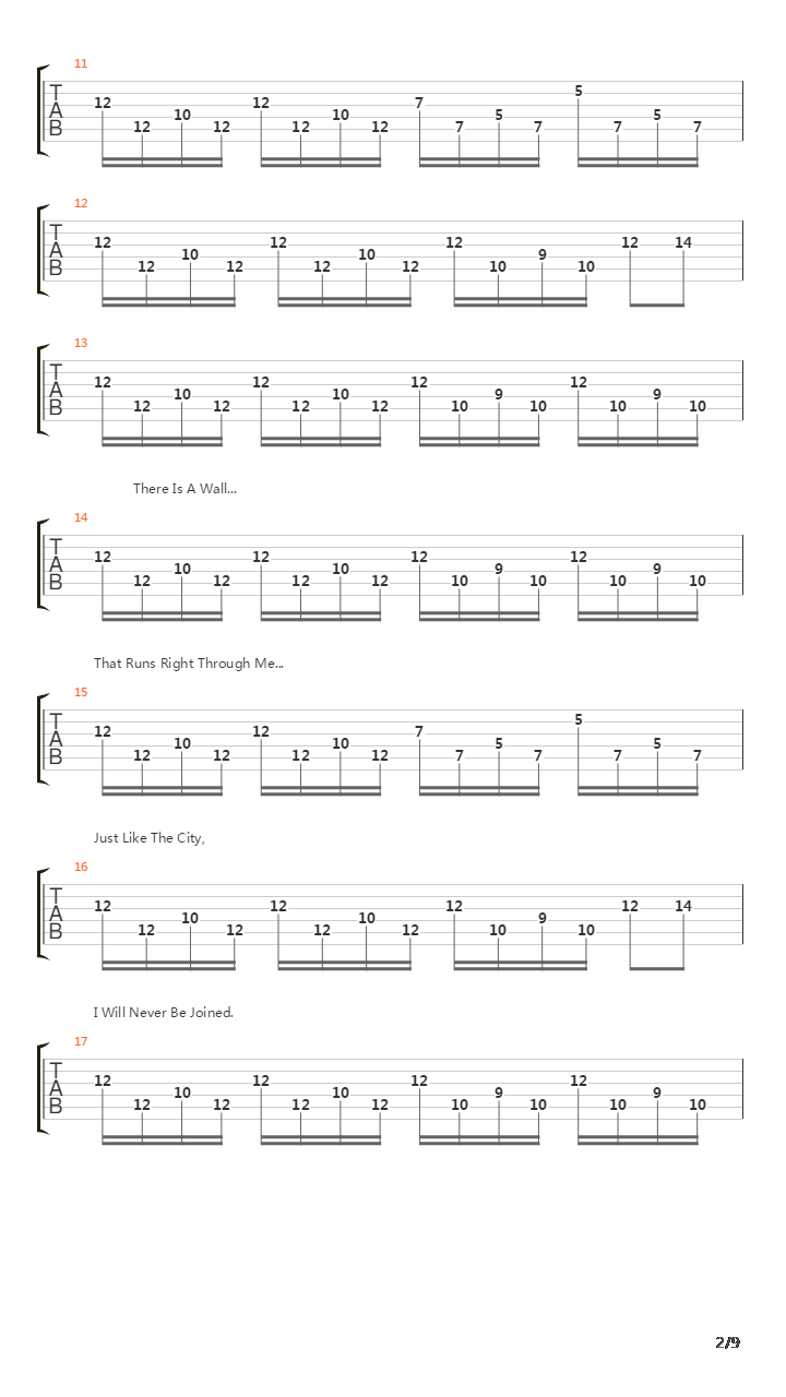 Kreuzberg吉他谱