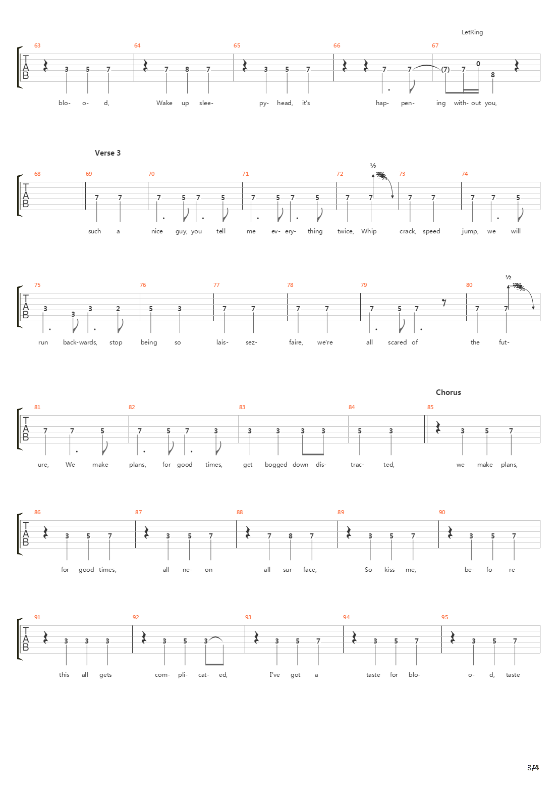 Plans吉他谱