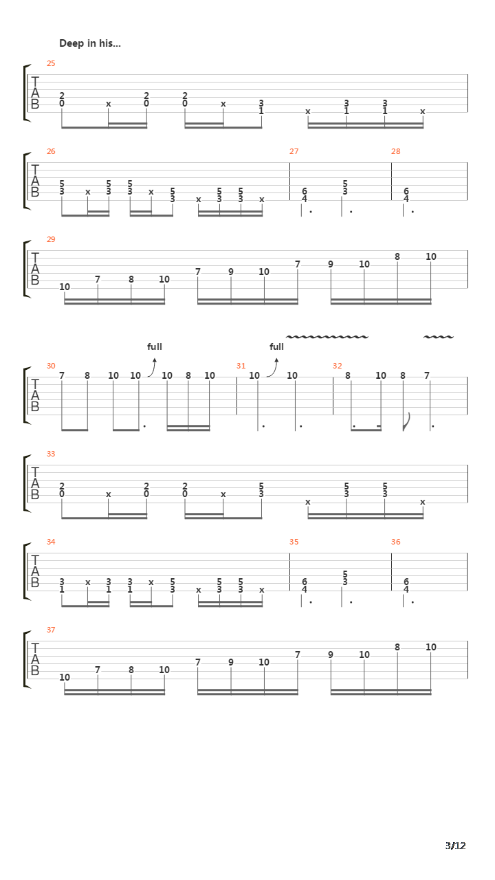 A Dark Passage吉他谱