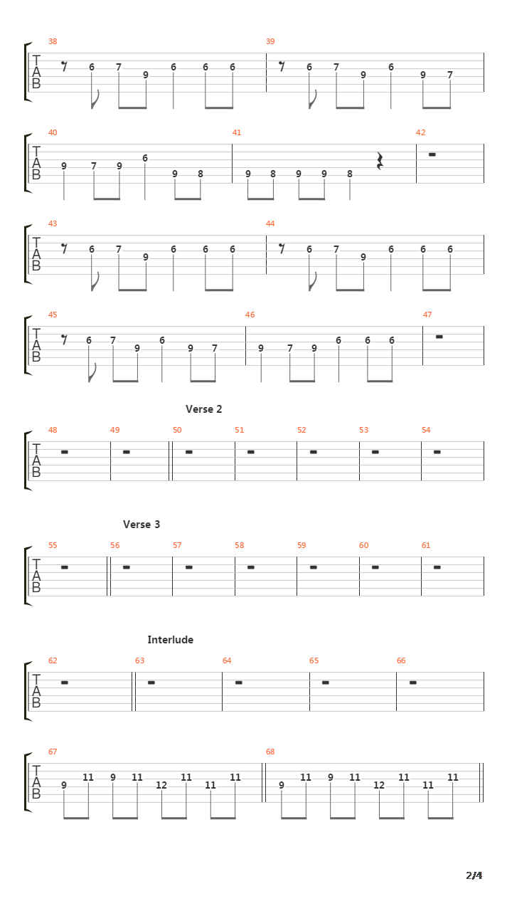 Altair 4吉他谱