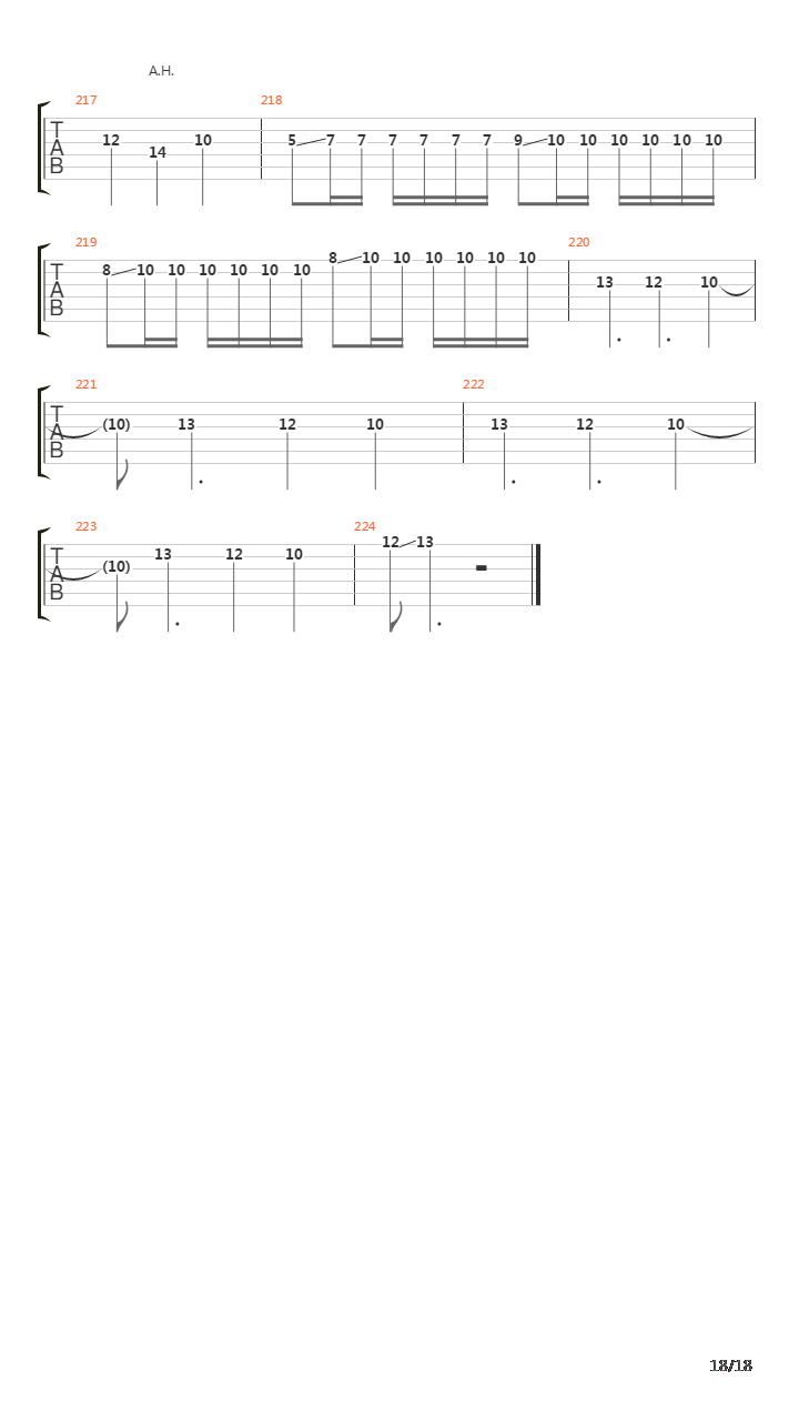 Journey Through The Dark吉他谱