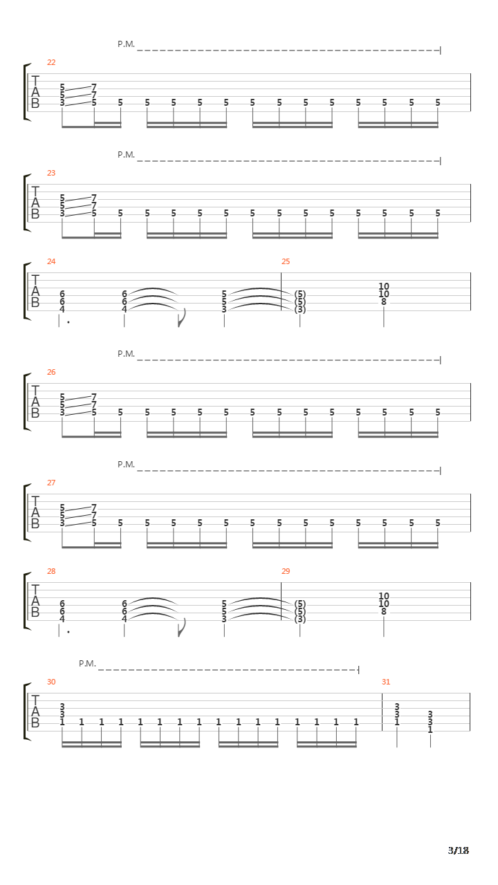 Journey Through The Dark吉他谱