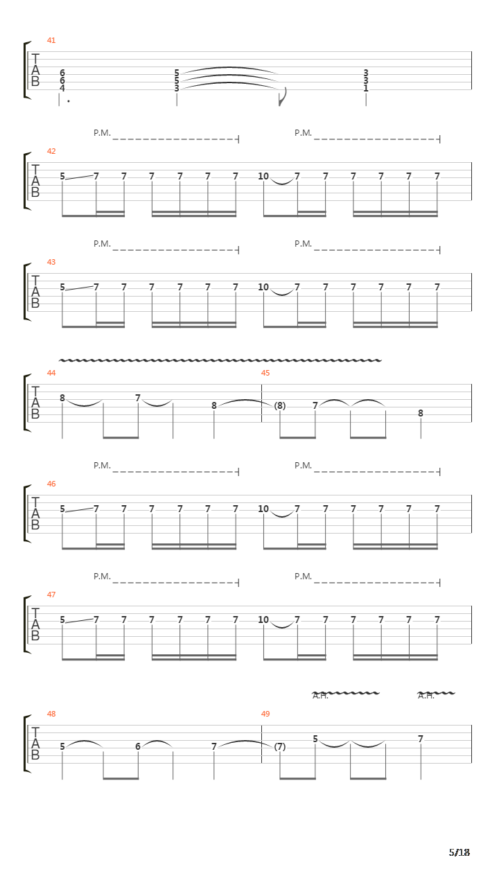 Journey Through The Dark吉他谱