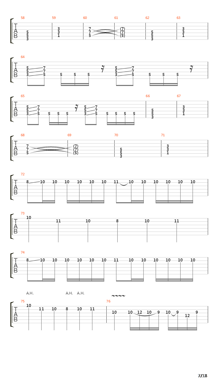 Journey Through The Dark吉他谱