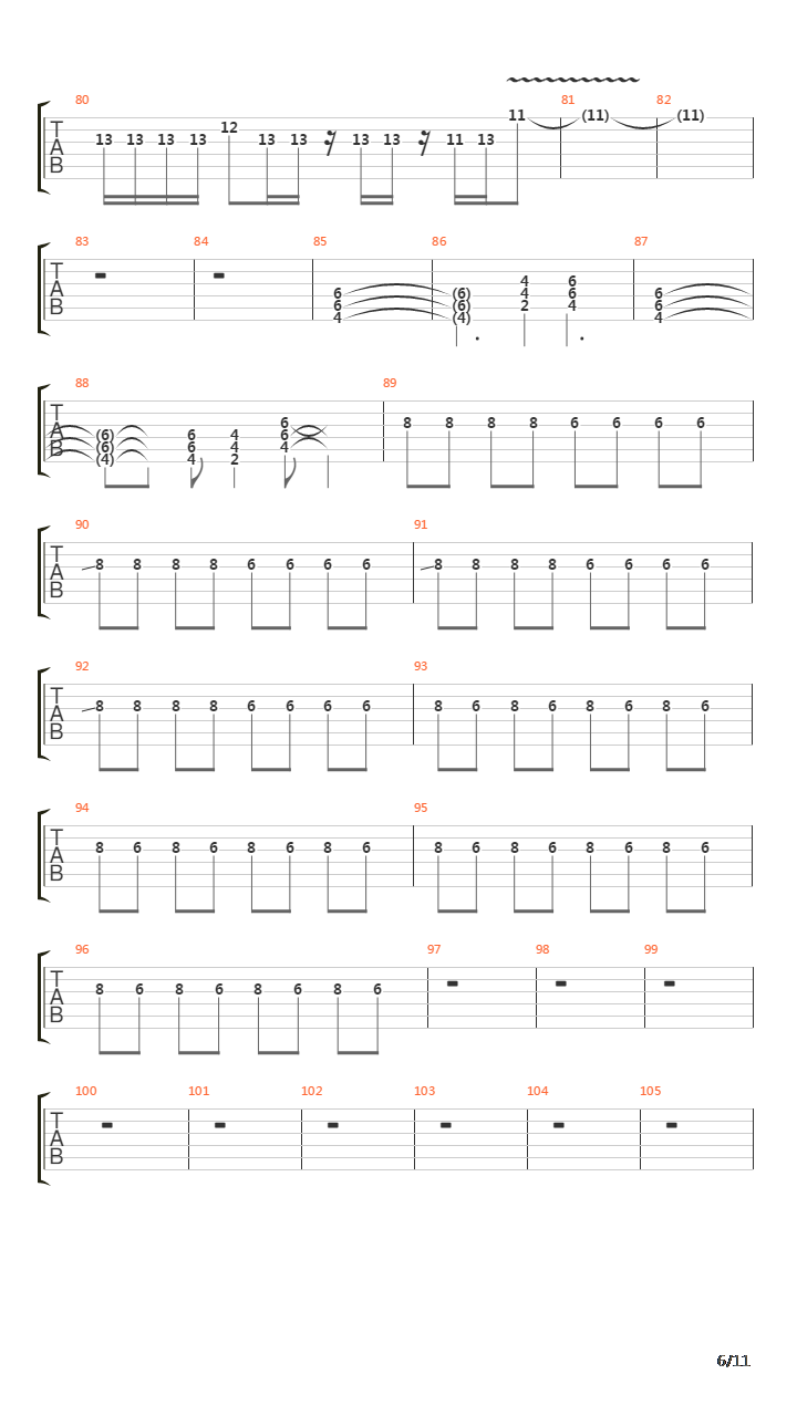 Sadly Sings Destiny吉他谱