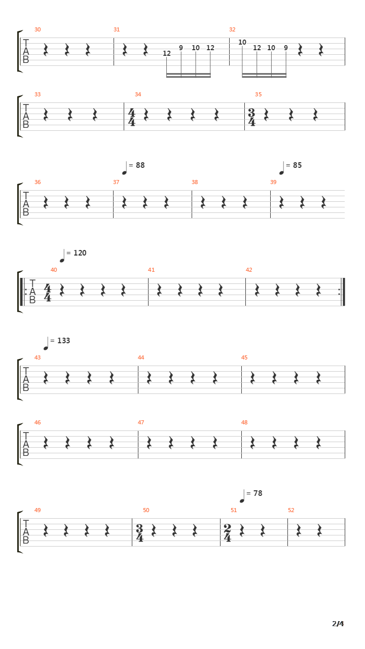 The Bards Song In The Forest吉他谱