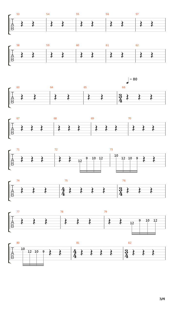 The Bards Song In The Forest吉他谱