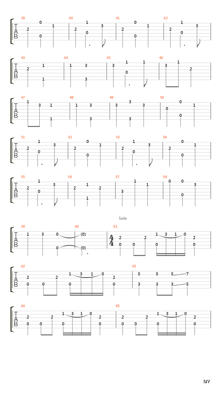 The Bards Song吉他谱