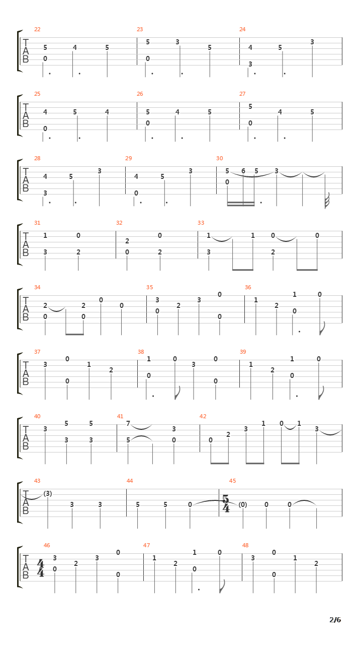 The Bards Song吉他谱