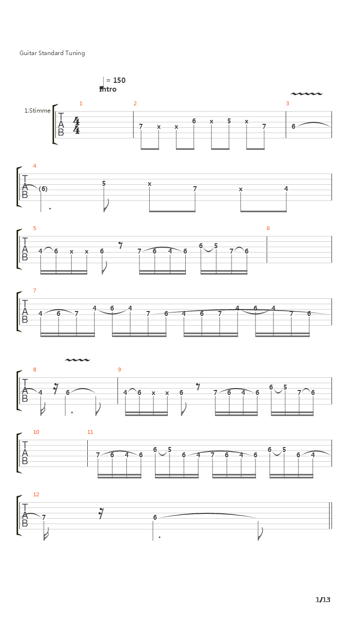 The Curse Of Feanor吉他谱