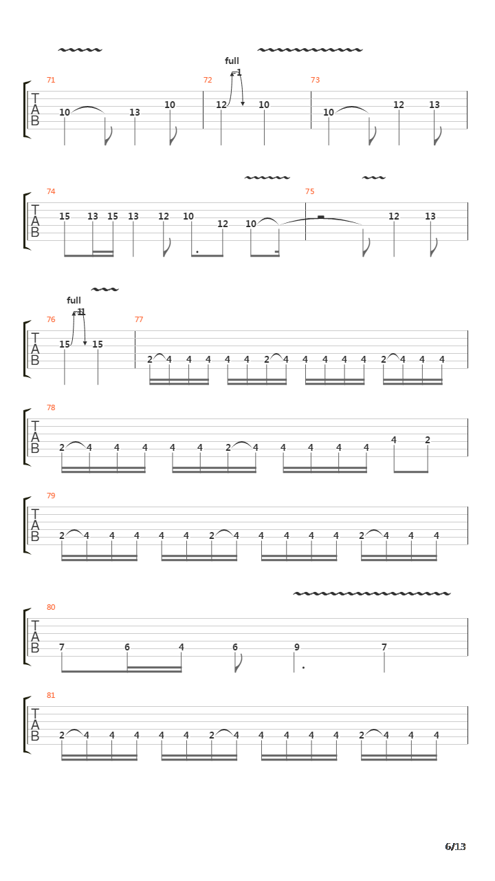 The Curse Of Feanor吉他谱
