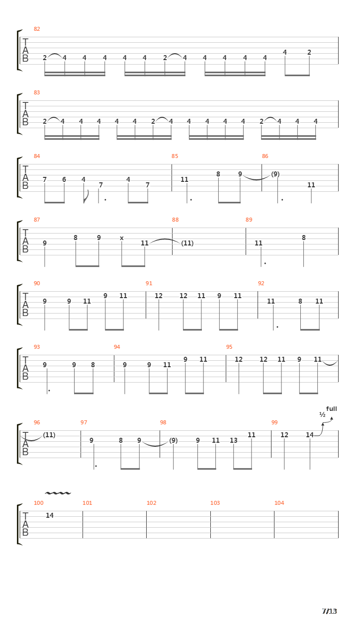 The Curse Of Feanor吉他谱