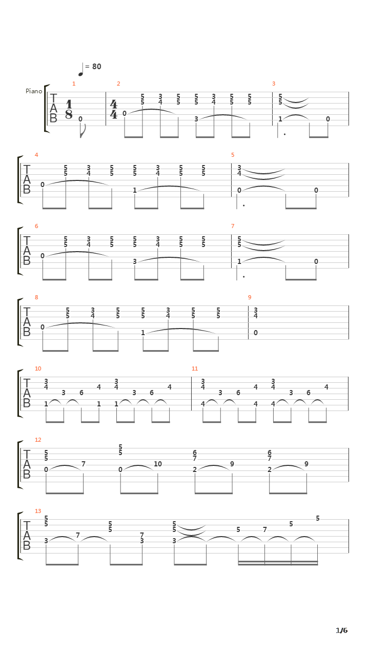 The Eldar吉他谱