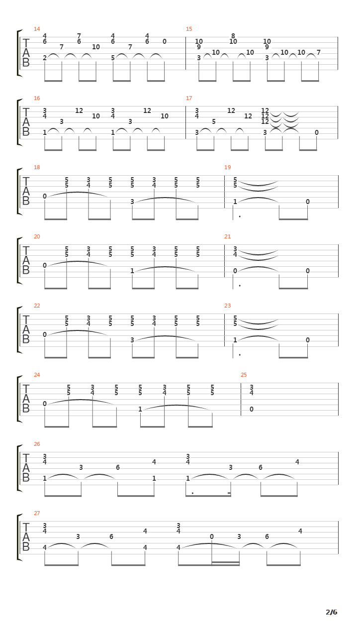 The Eldar吉他谱