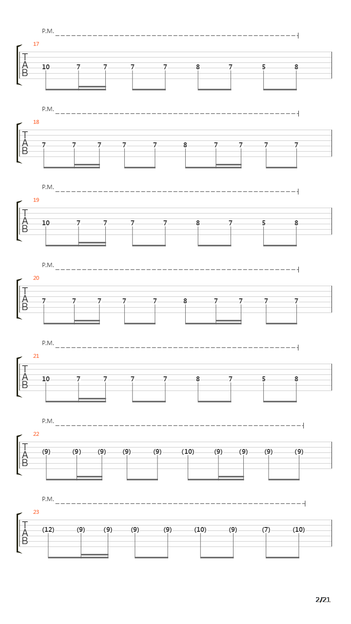 The Script For My Requiem吉他谱