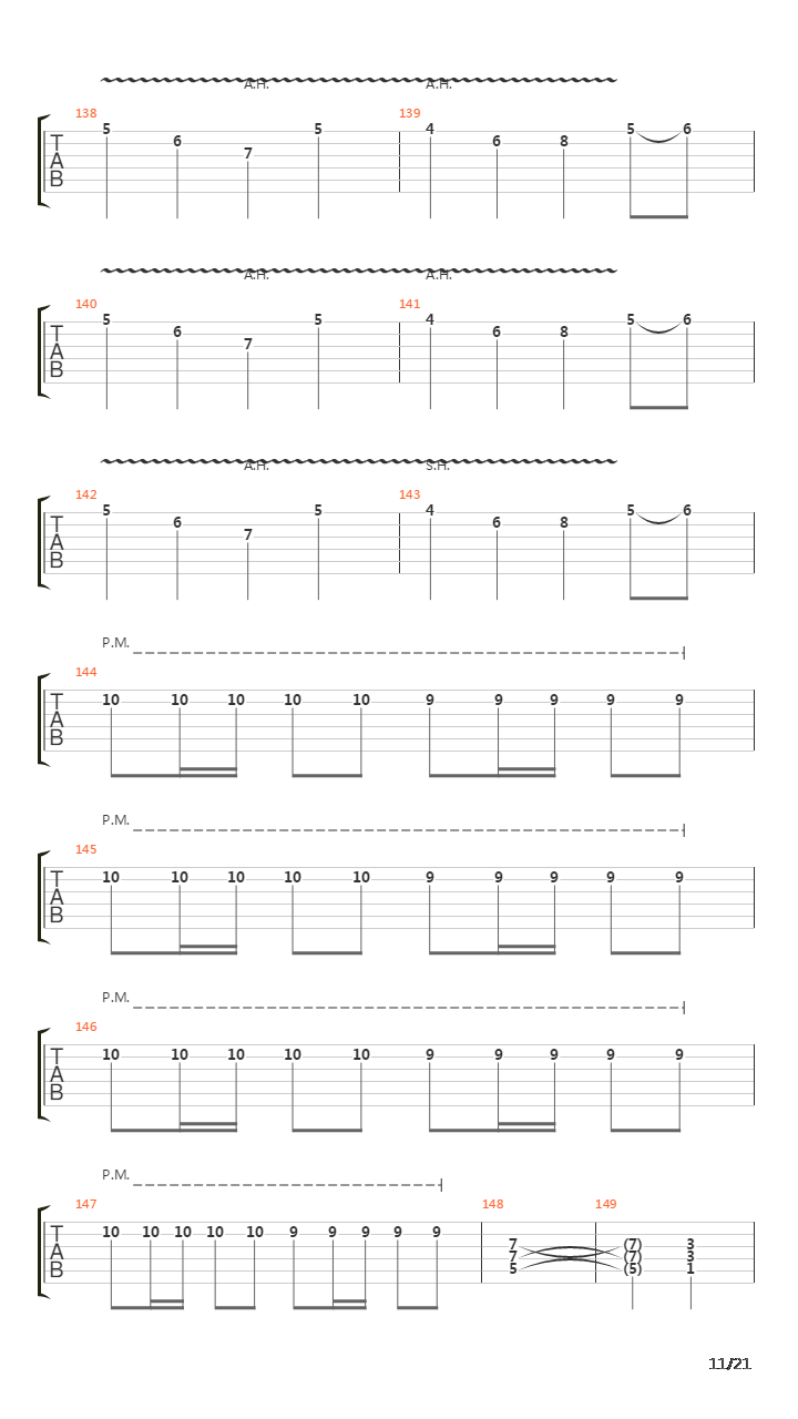 The Script For My Requiem吉他谱