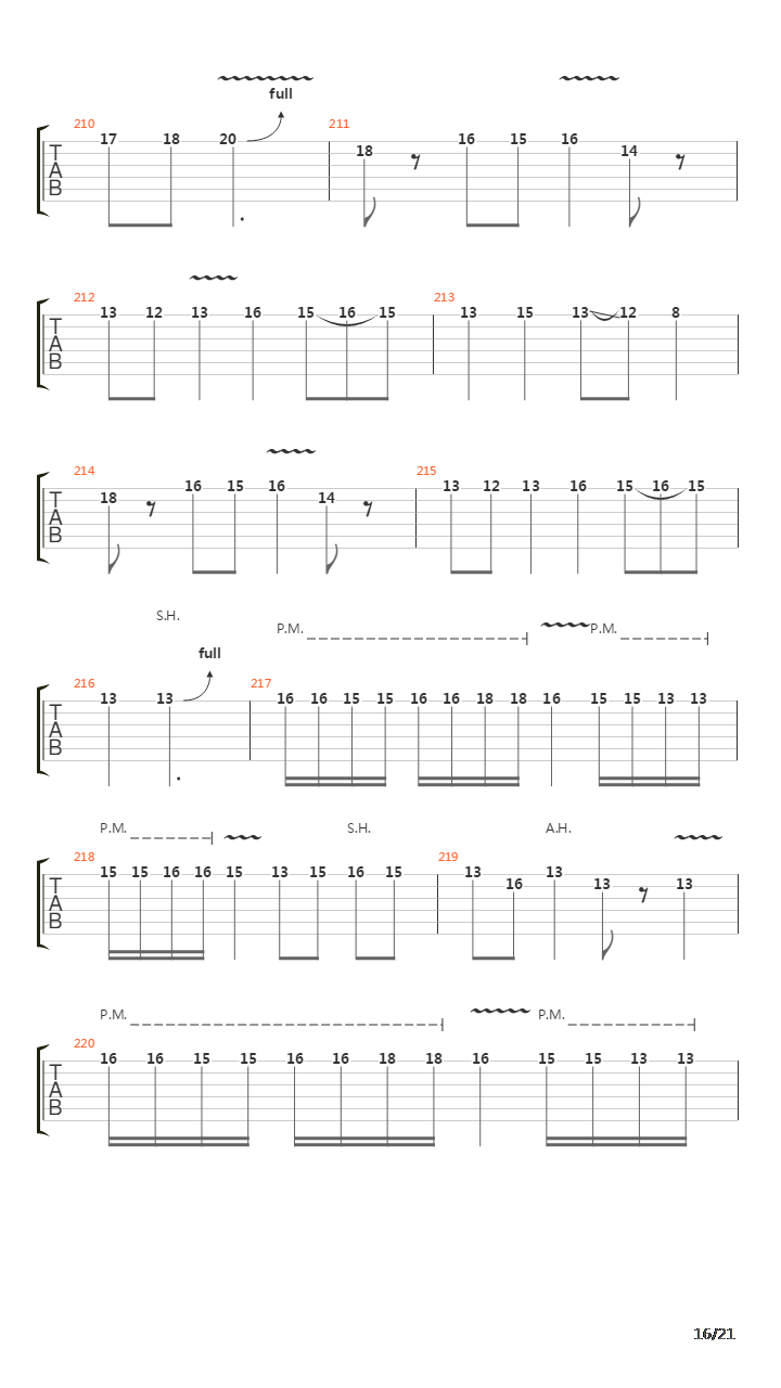 The Script For My Requiem吉他谱