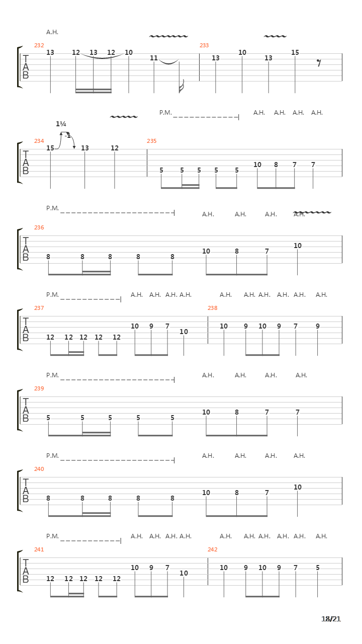 The Script For My Requiem吉他谱