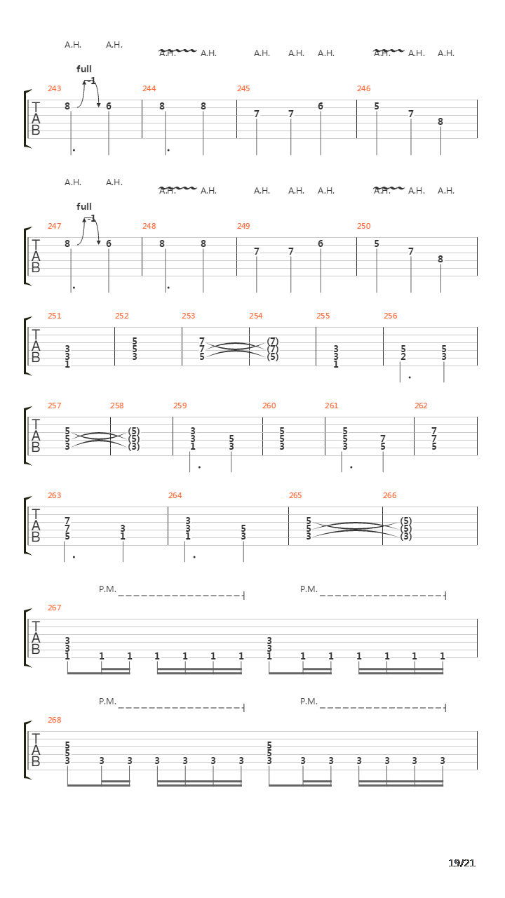 The Script For My Requiem吉他谱