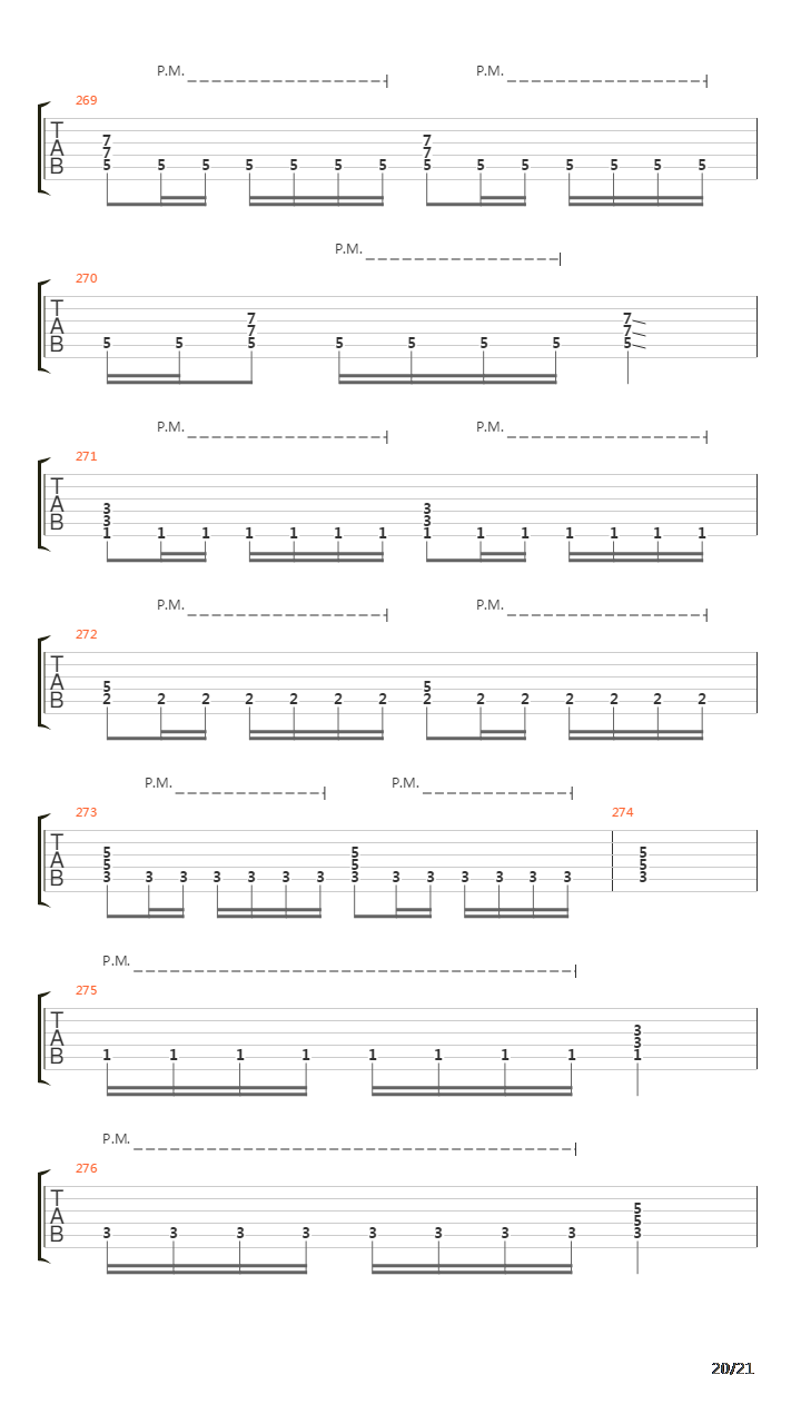 The Script For My Requiem吉他谱