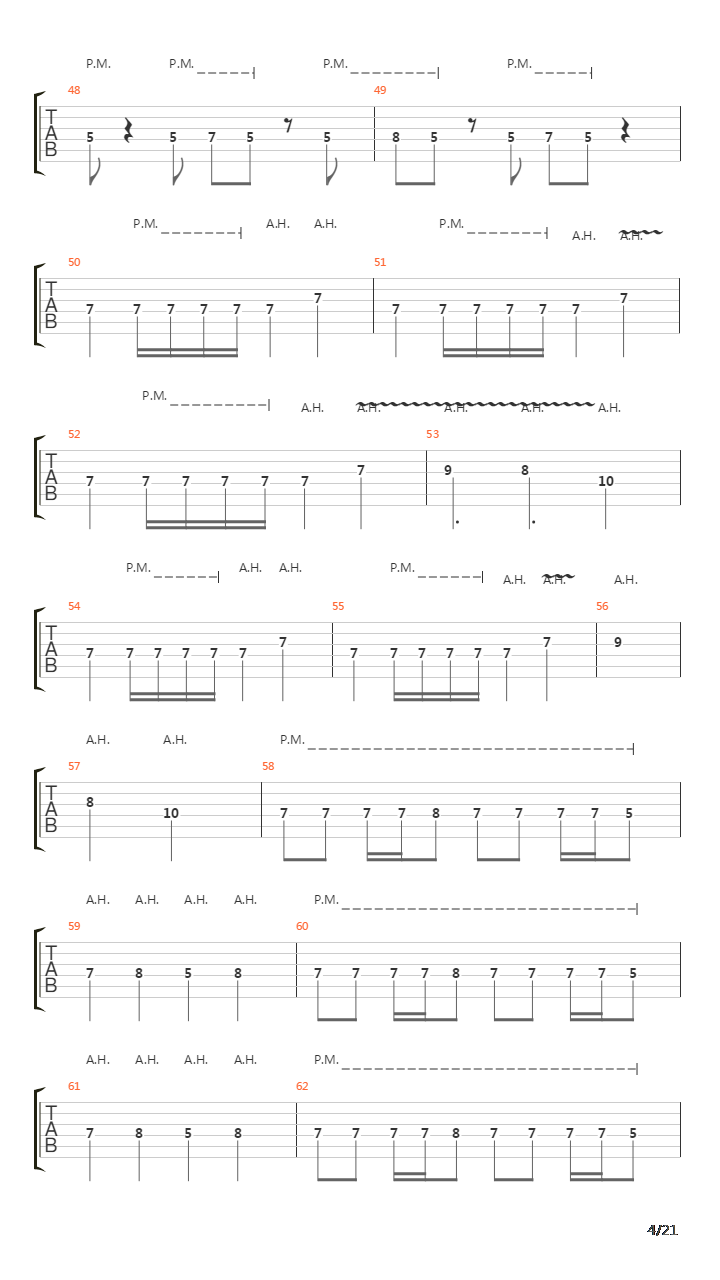 The Script For My Requiem吉他谱