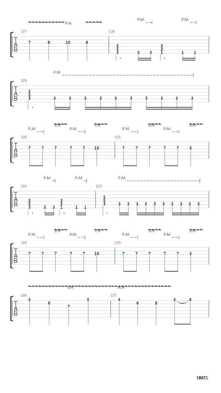 The Script For My Requiem吉他谱