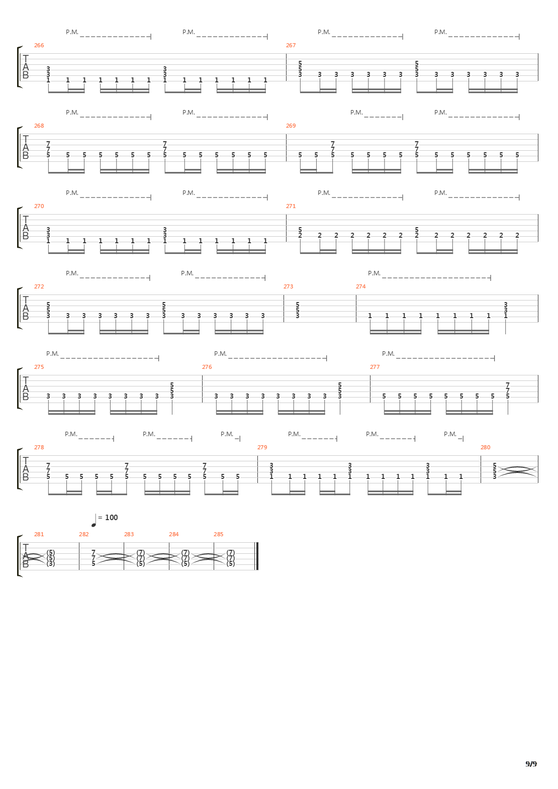 The Script For My Requiem吉他谱