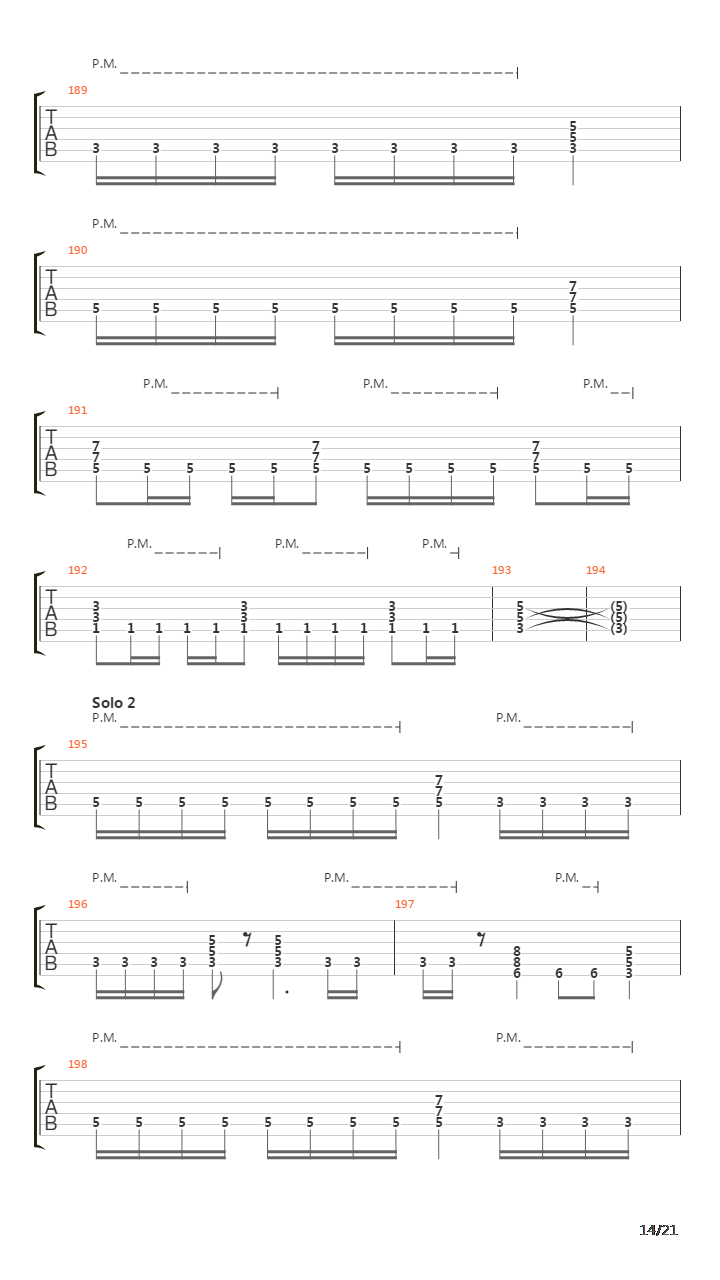 The Script For My Requiem吉他谱