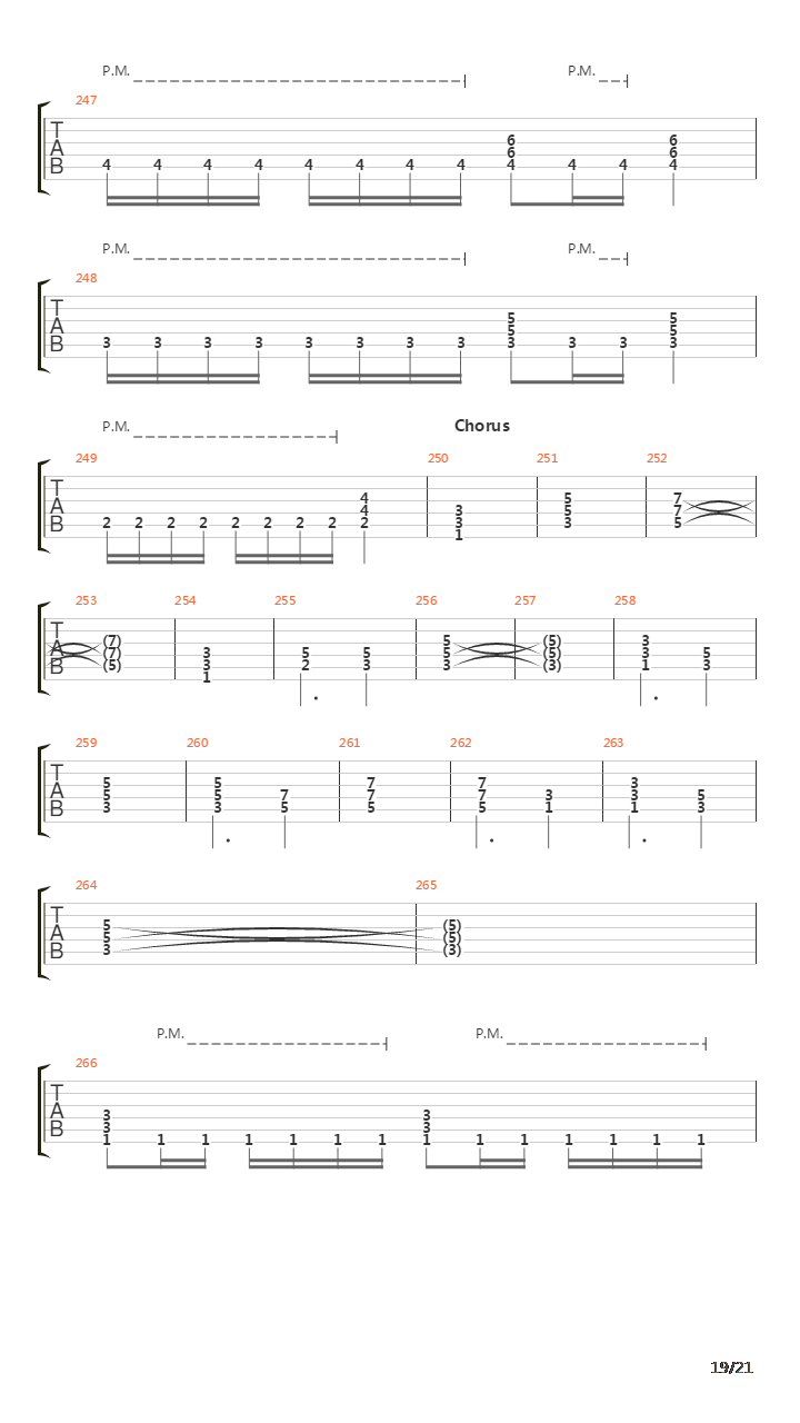 The Script For My Requiem吉他谱