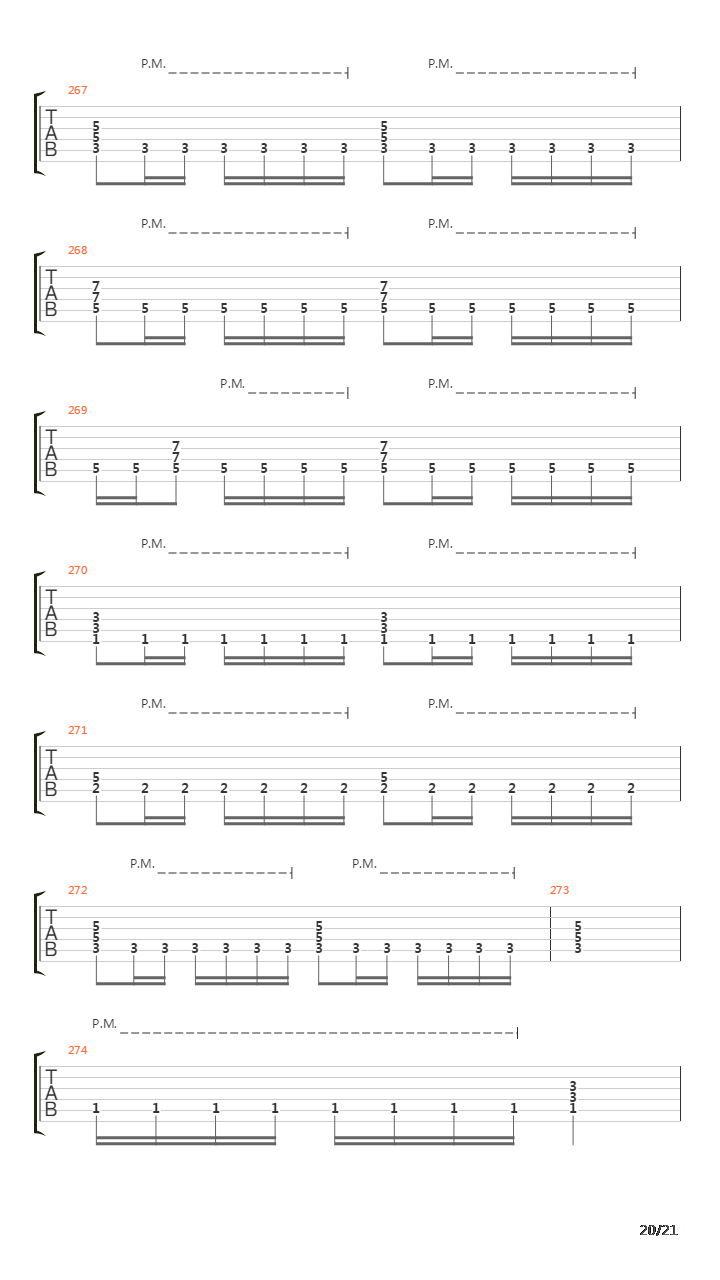 The Script For My Requiem吉他谱