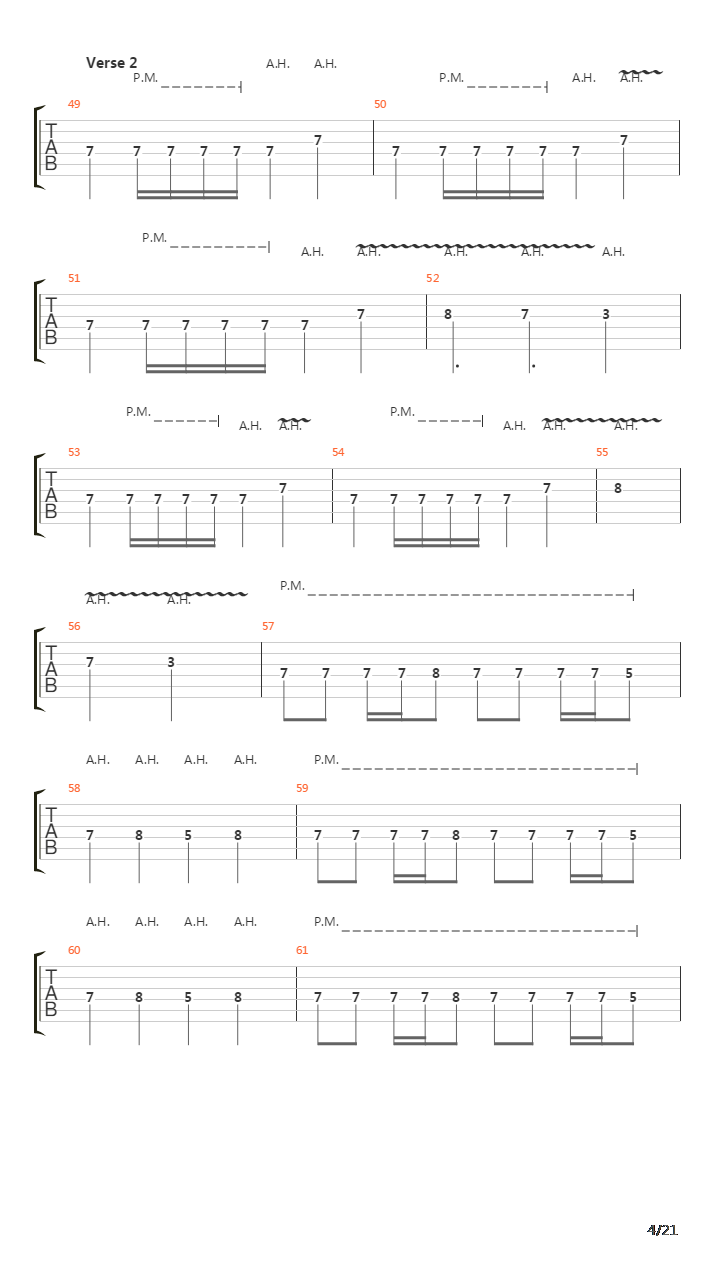 The Script For My Requiem吉他谱