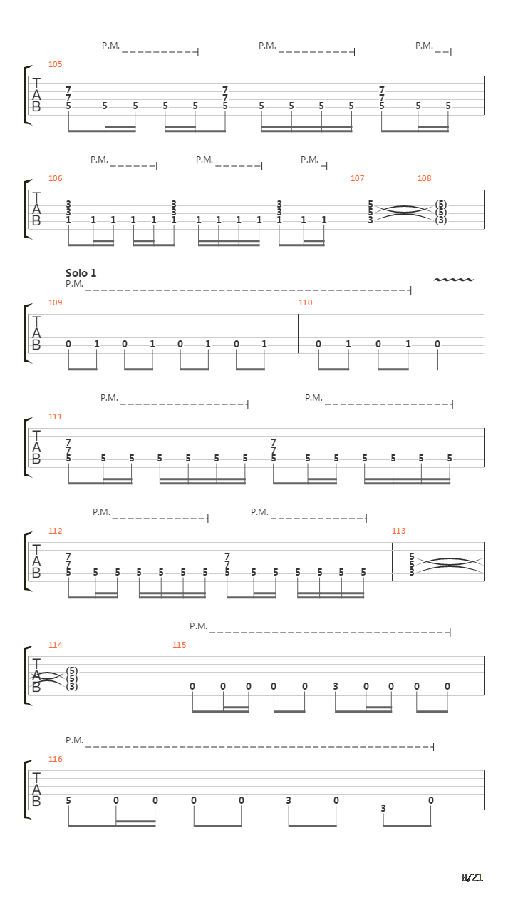 The Script For My Requiem吉他谱