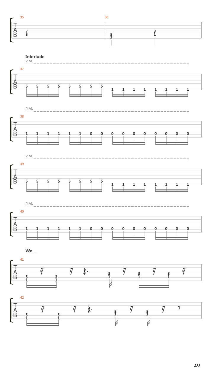 Turn The Page吉他谱