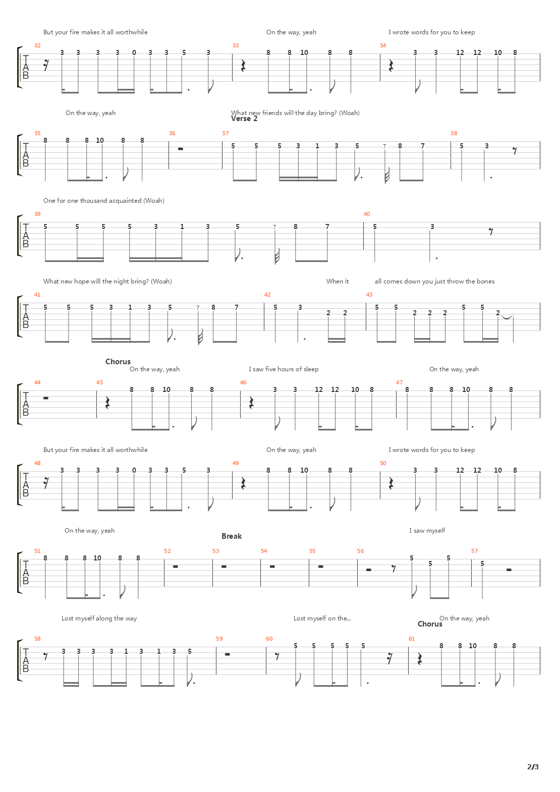 6 To 8吉他谱