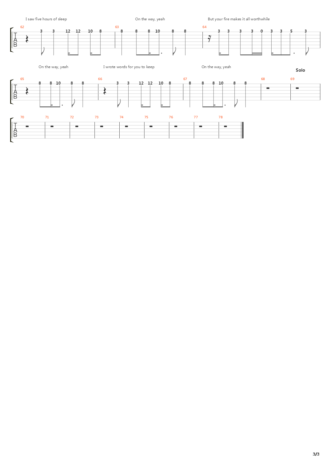 6 To 8吉他谱