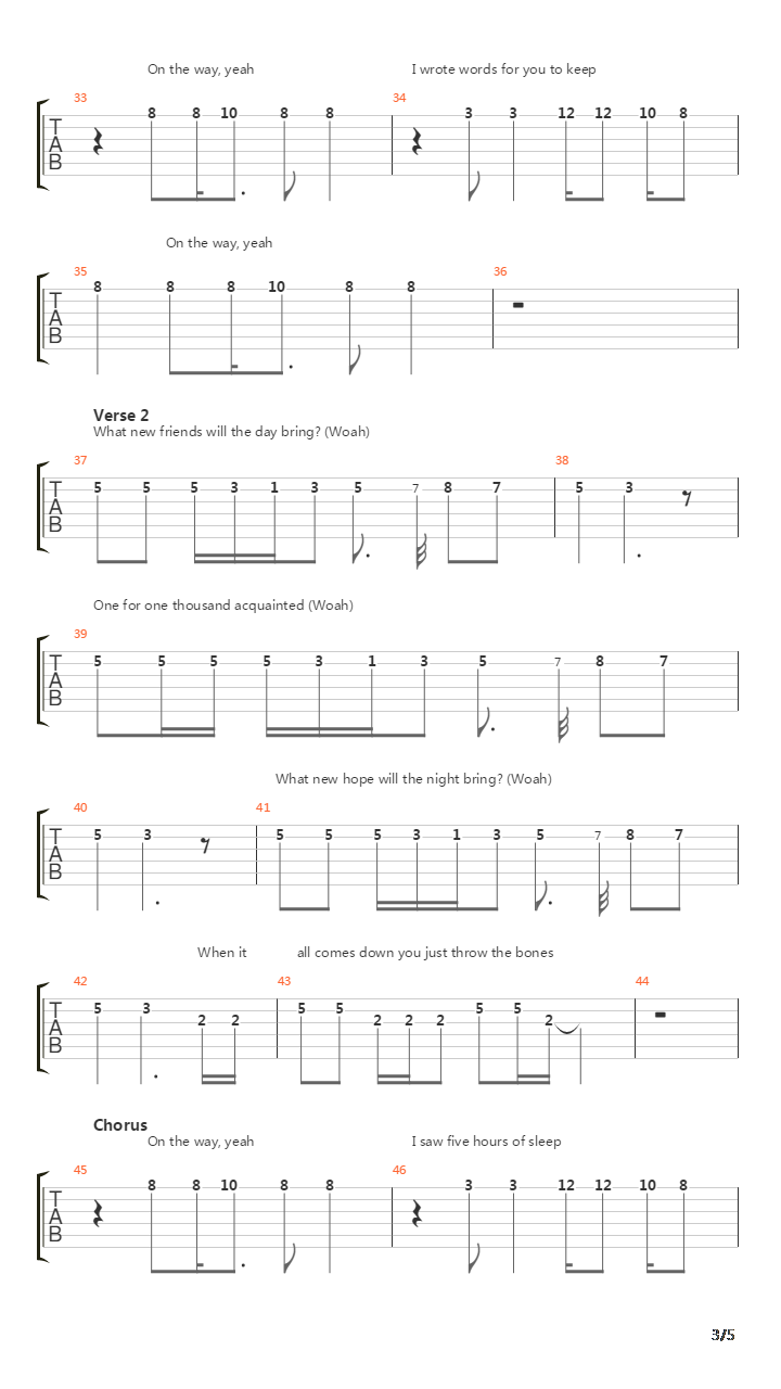 6 To 8吉他谱