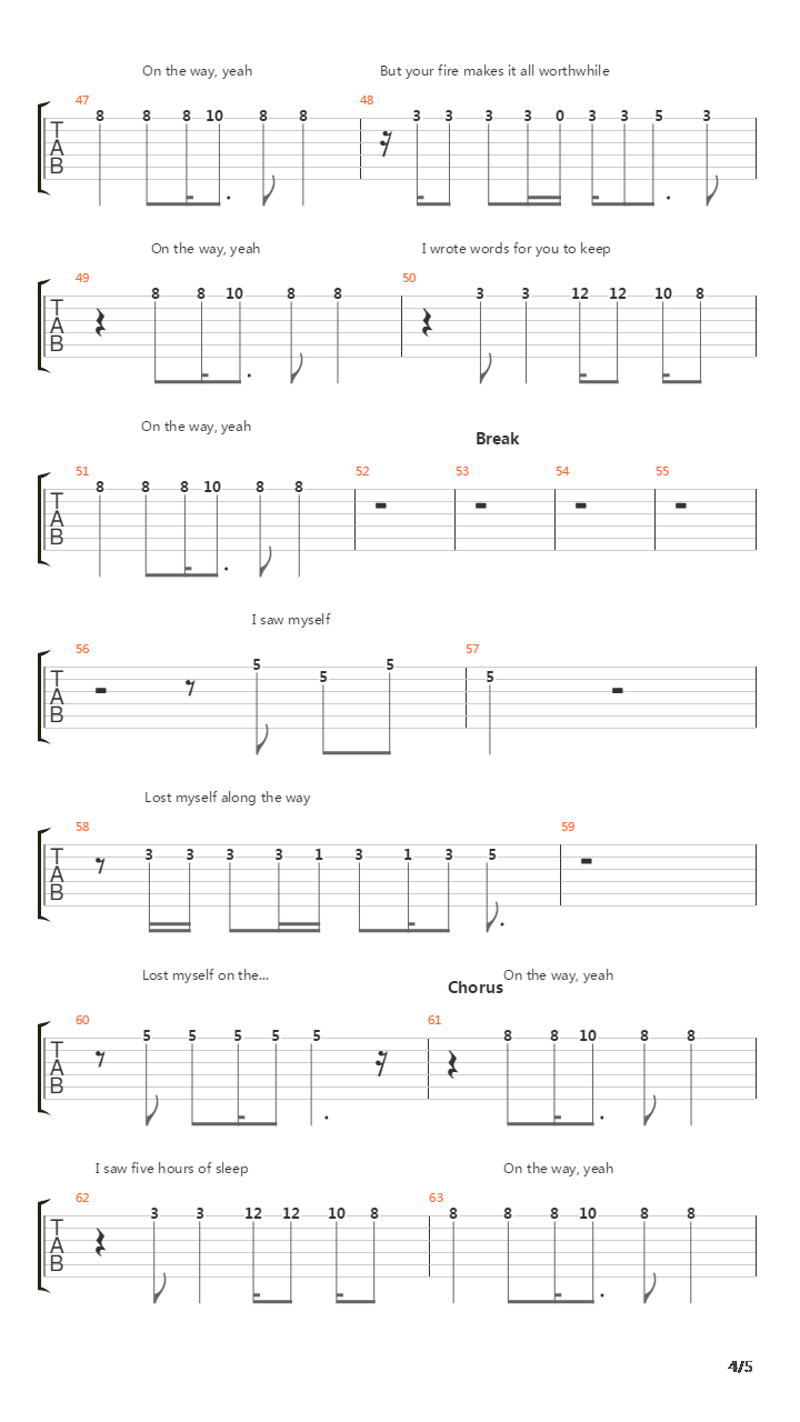 6 To 8吉他谱