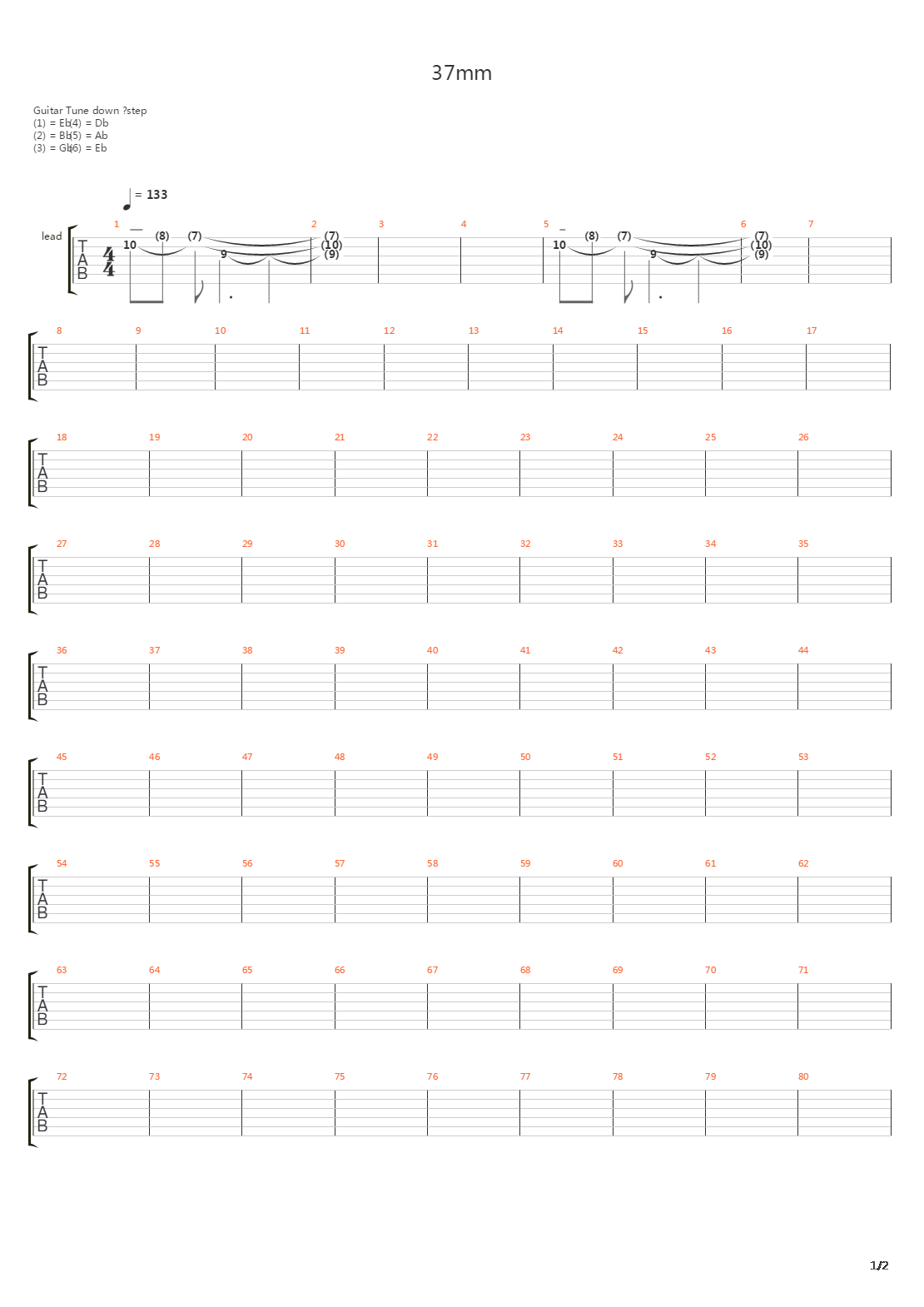 37Mm吉他谱