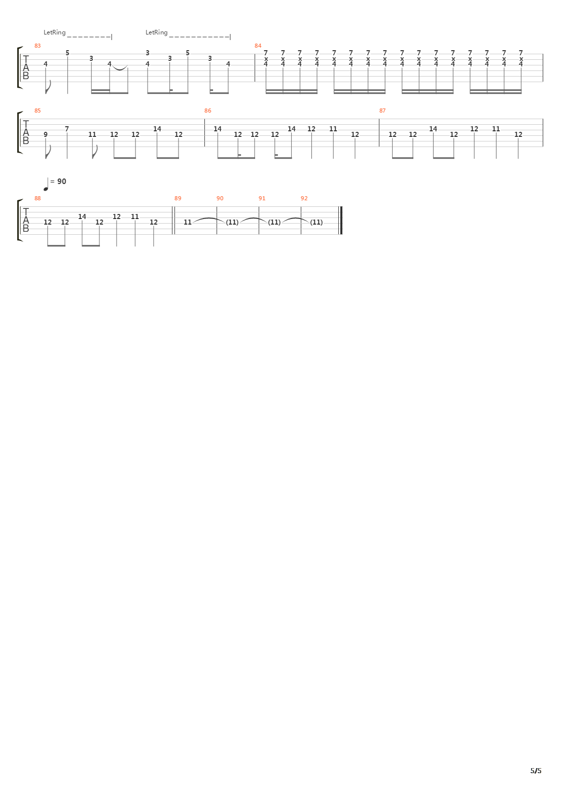 Days Of The Phoenix吉他谱