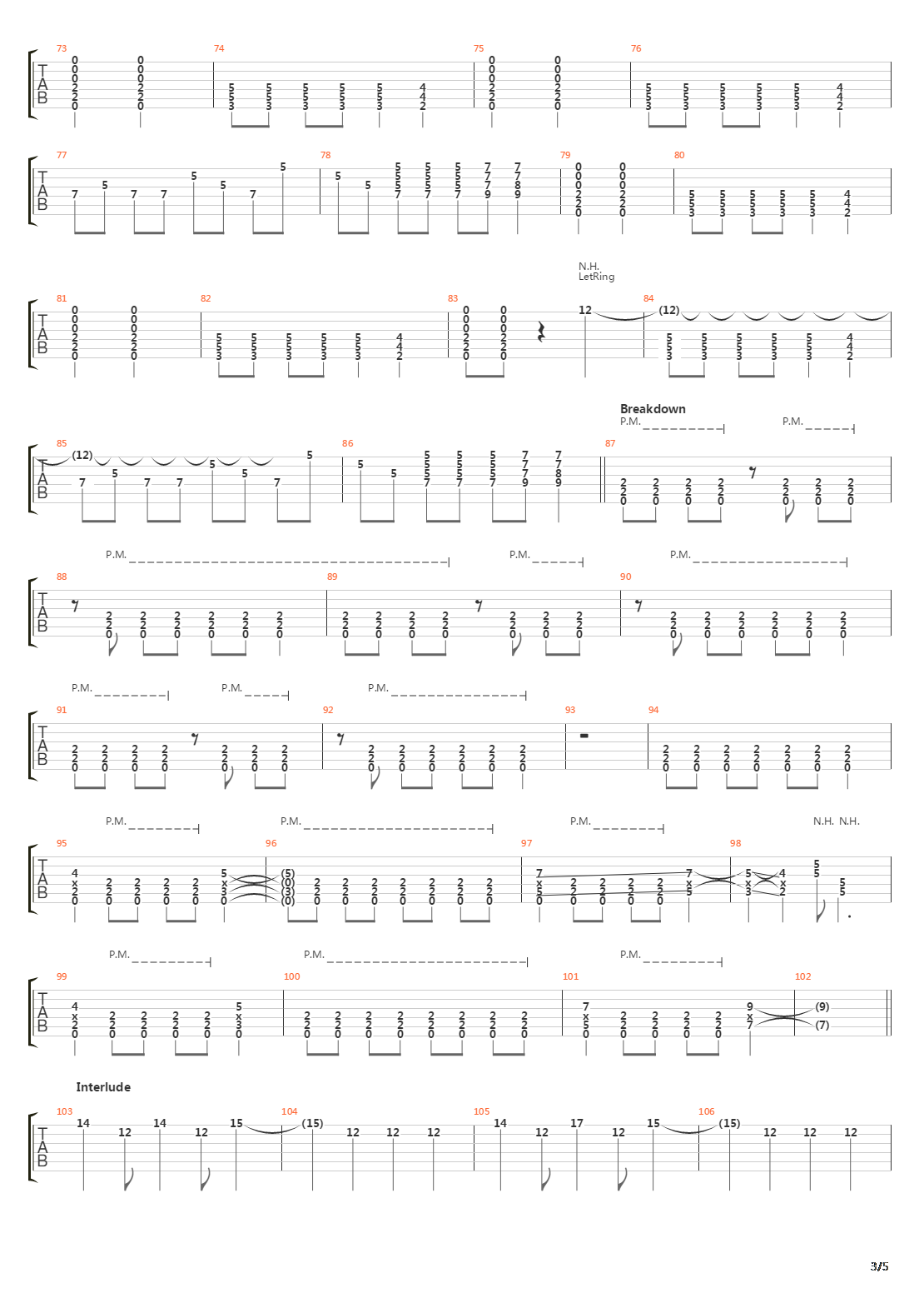 Leaving Song Part 2吉他谱