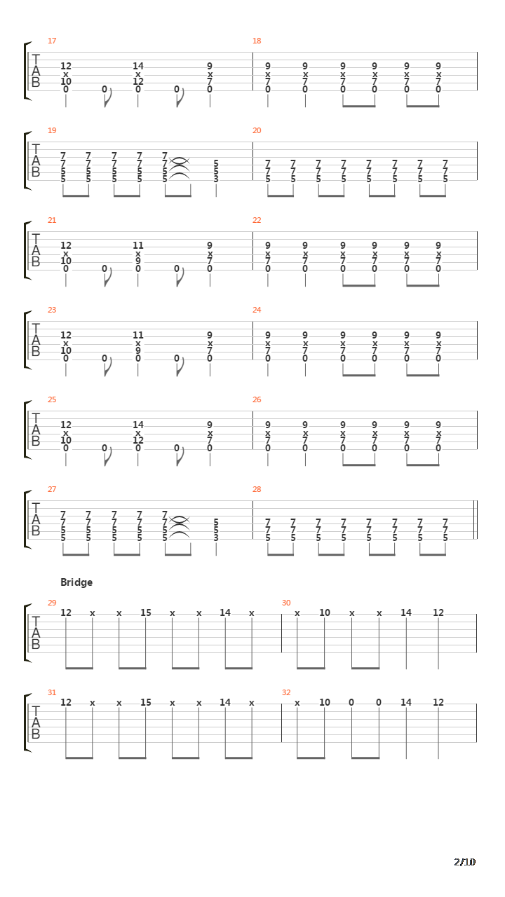 Leaving Song Part 2吉他谱