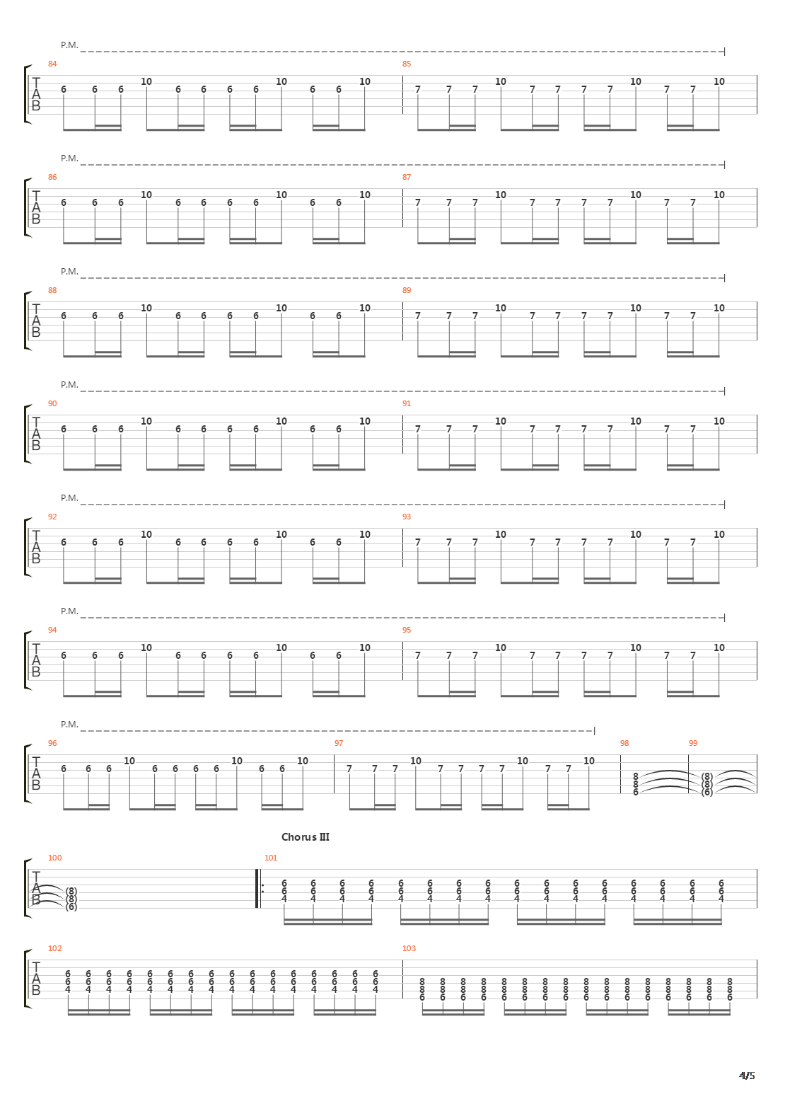 Missing Frame吉他谱