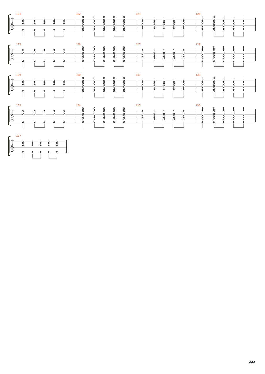 On The Arrow吉他谱