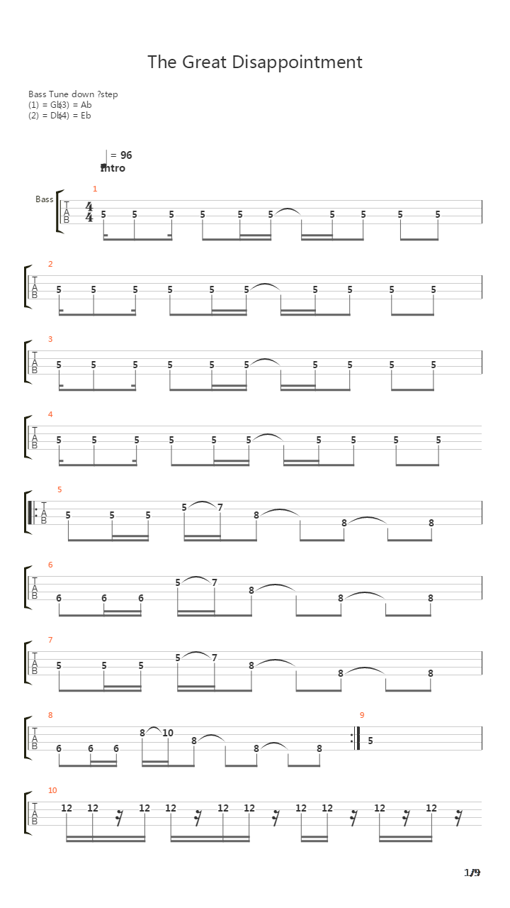 The Great Disappointment吉他谱