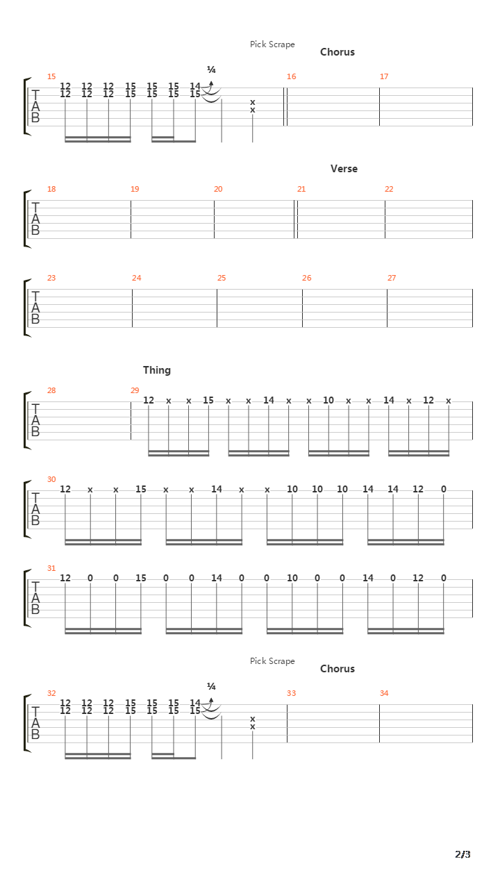 The Leaving Song Ptii吉他谱