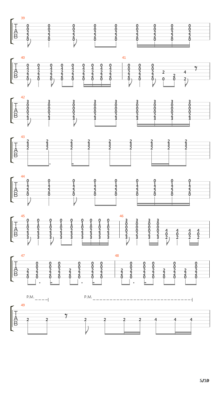 The Leaving Song吉他谱