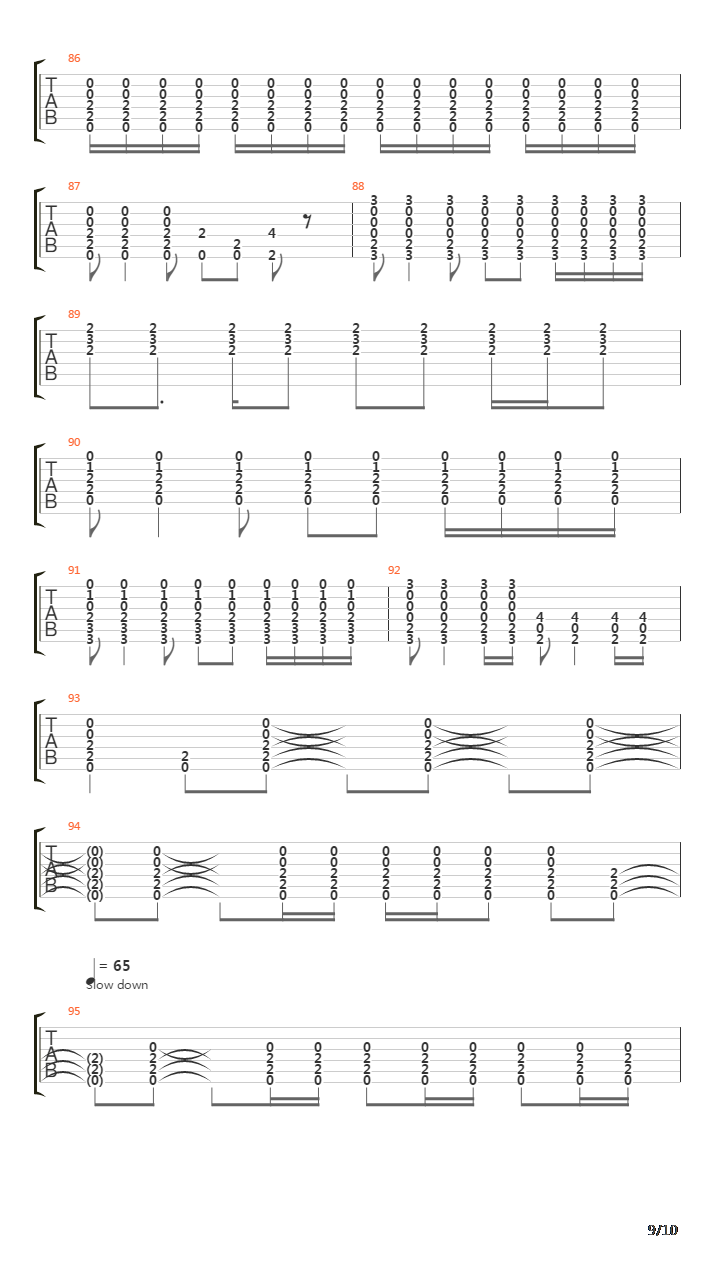 The Leaving Song吉他谱